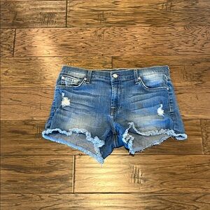7 For All Mankind Mid Rise Shorts Size 28